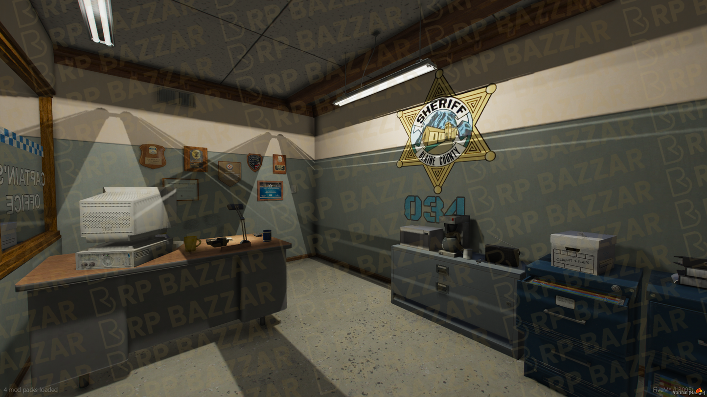 Harbor Police Station FiveM MLO — GTA RP Interior — ESX QB QBOX — RPBazzar