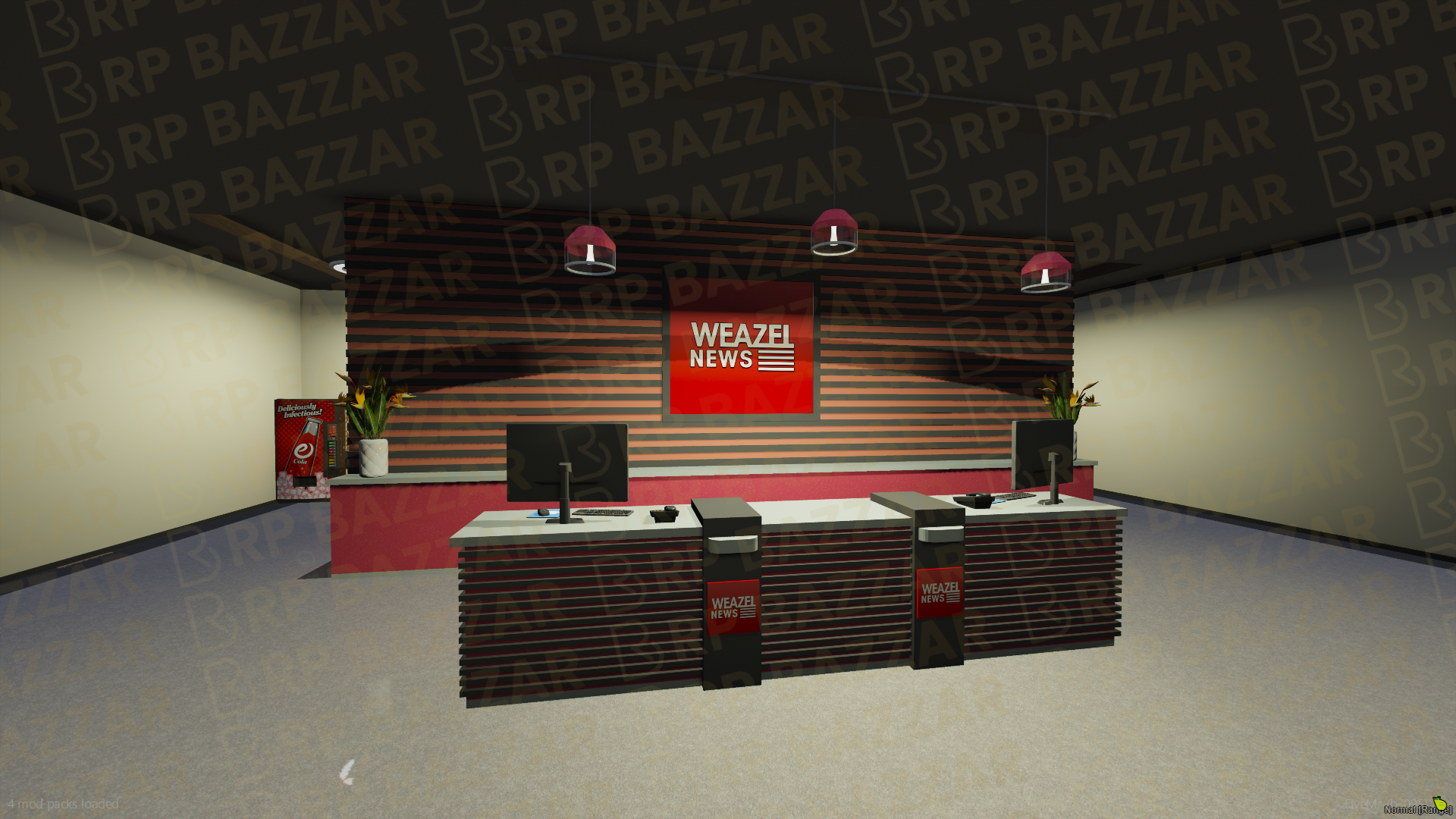 Modern Weazel News FiveM MLO — GTA RP Interior — ESX QB QBOX — RPBazzar