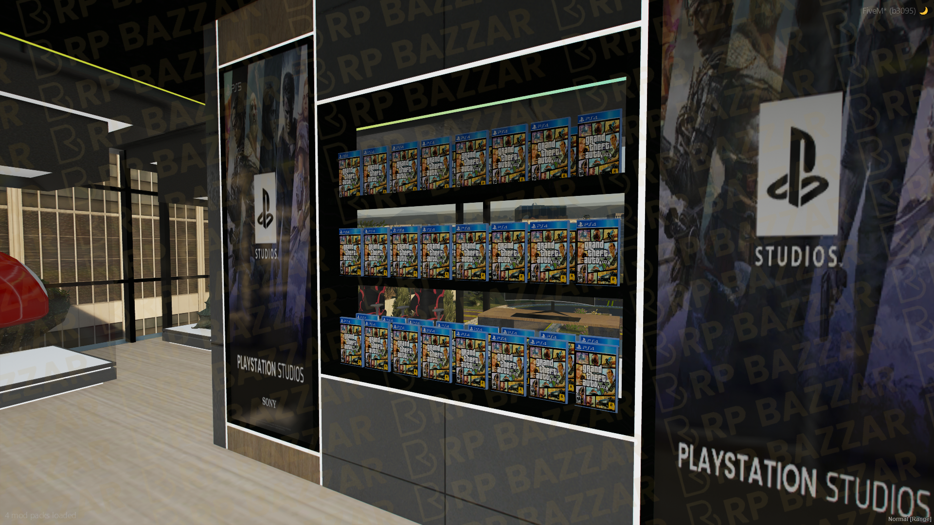 Mega Shopping Mall FiveM MLO — GTA RP Interior — ESX QB QBOX — RPBazzar