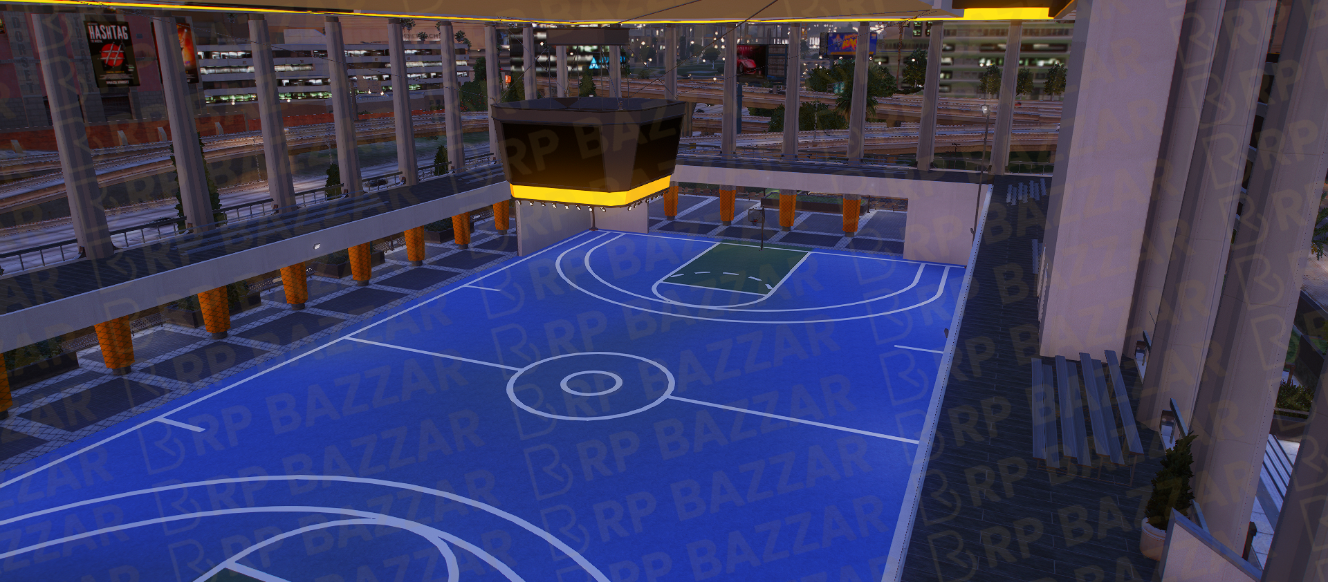 Competitive Sports Court FiveM MLO — GTA RP Interior — ESX QB QBOX — RPBazzar