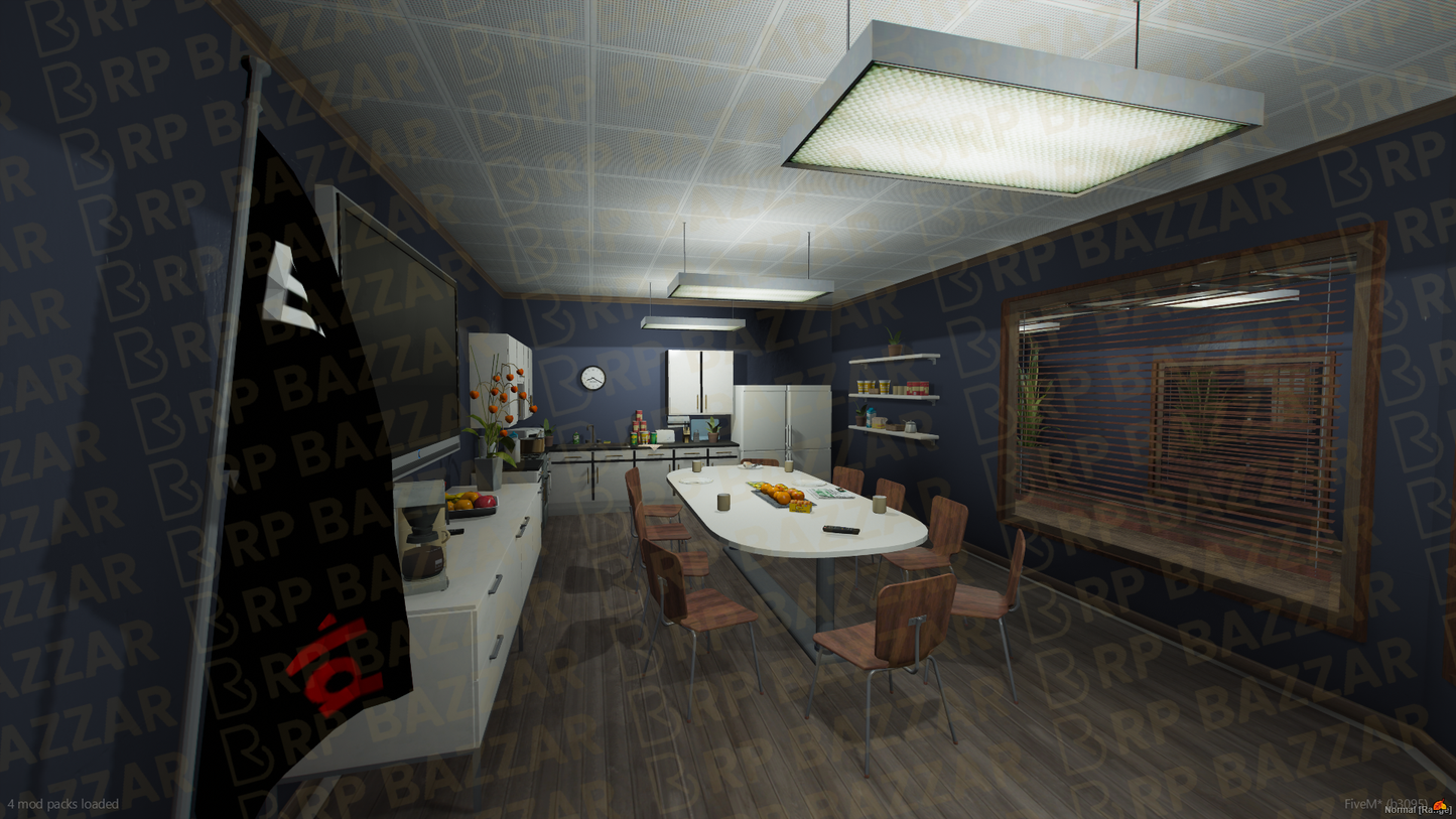 Patrol Police Station FiveM MLO — GTA RP Interior — ESX QB QBOX — RPBazzar