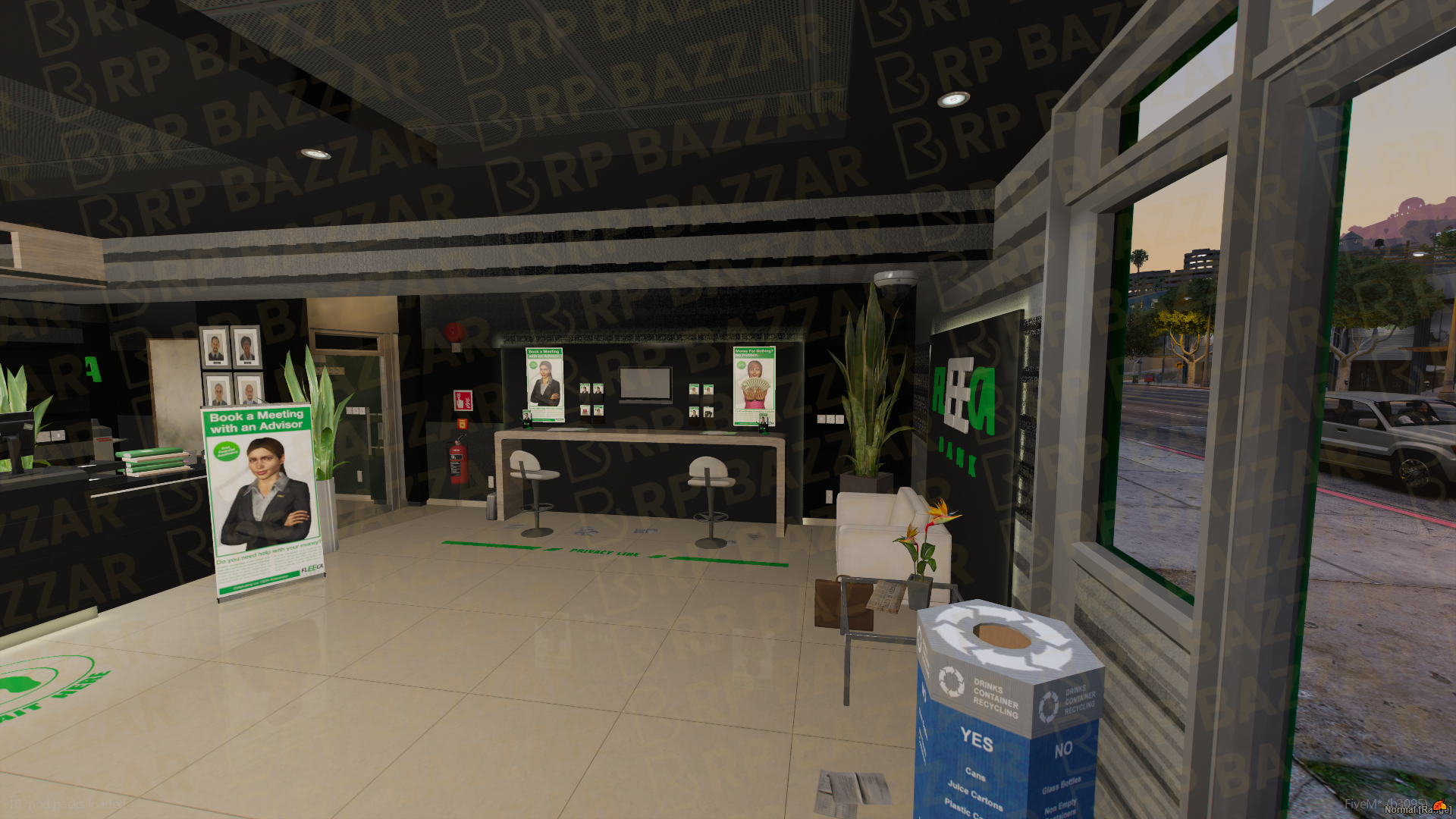 Federal Bank FiveM MLO — GTA RP Interior — ESX QB QBOX — RPBazzar
