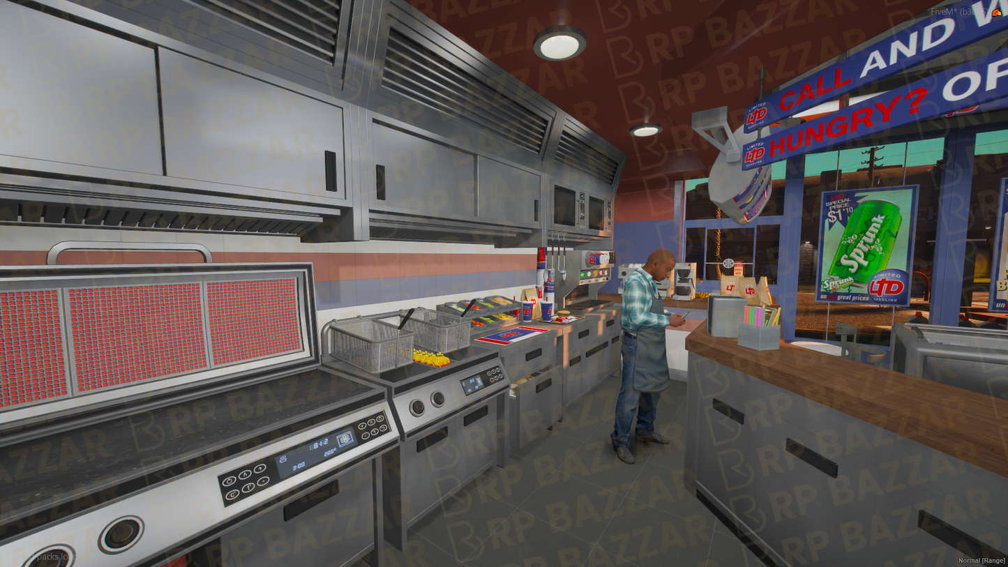 Corner Gas Station FiveM MLO — GTA RP Interior — ESX QB QBOX — RPBazzar