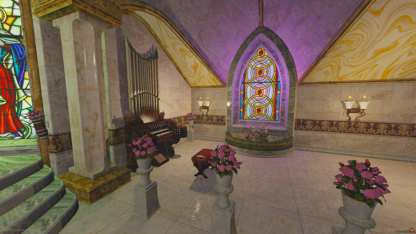 Faithful Church FiveM MLO — GTA RP Interior — ESX QB QBOX — RPBazzar