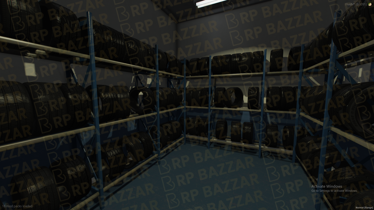 Race Mechanic Shop FiveM MLO — GTA RP Interior — ESX QB QBOX — RPBazzar