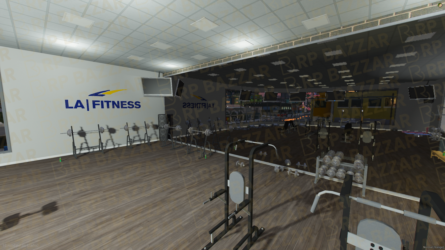 Elite Gyms & Fitness FiveM MLO — GTA RP Interior — ESX QB QBOX — RPBazzar