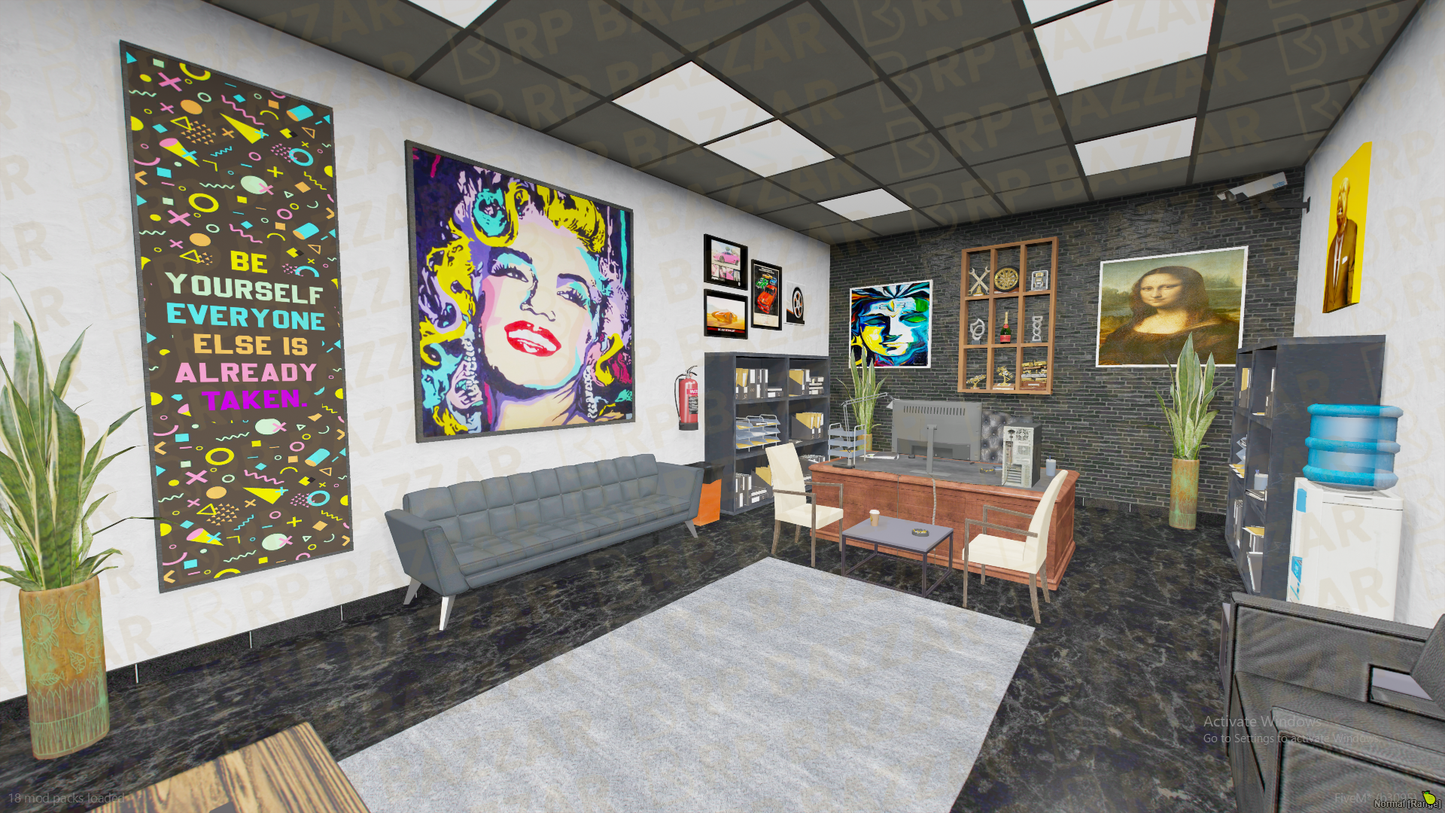 Retro Mechanic Shop FiveM MLO — GTA RP Interior — ESX QB QBOX — RPBazzar