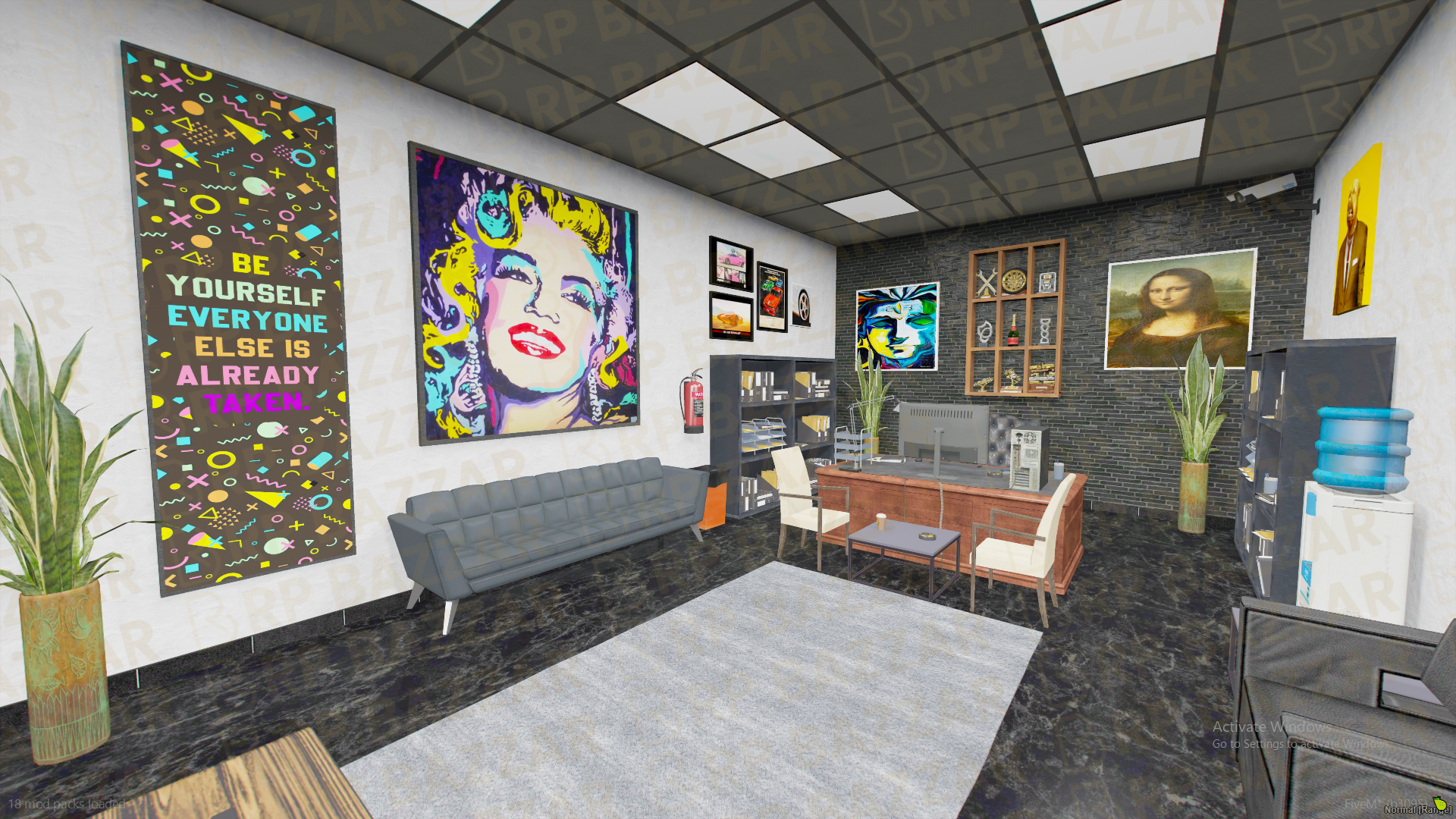 Retro Mechanic Shop FiveM MLO — GTA RP Interior — ESX QB QBOX — RPBazzar