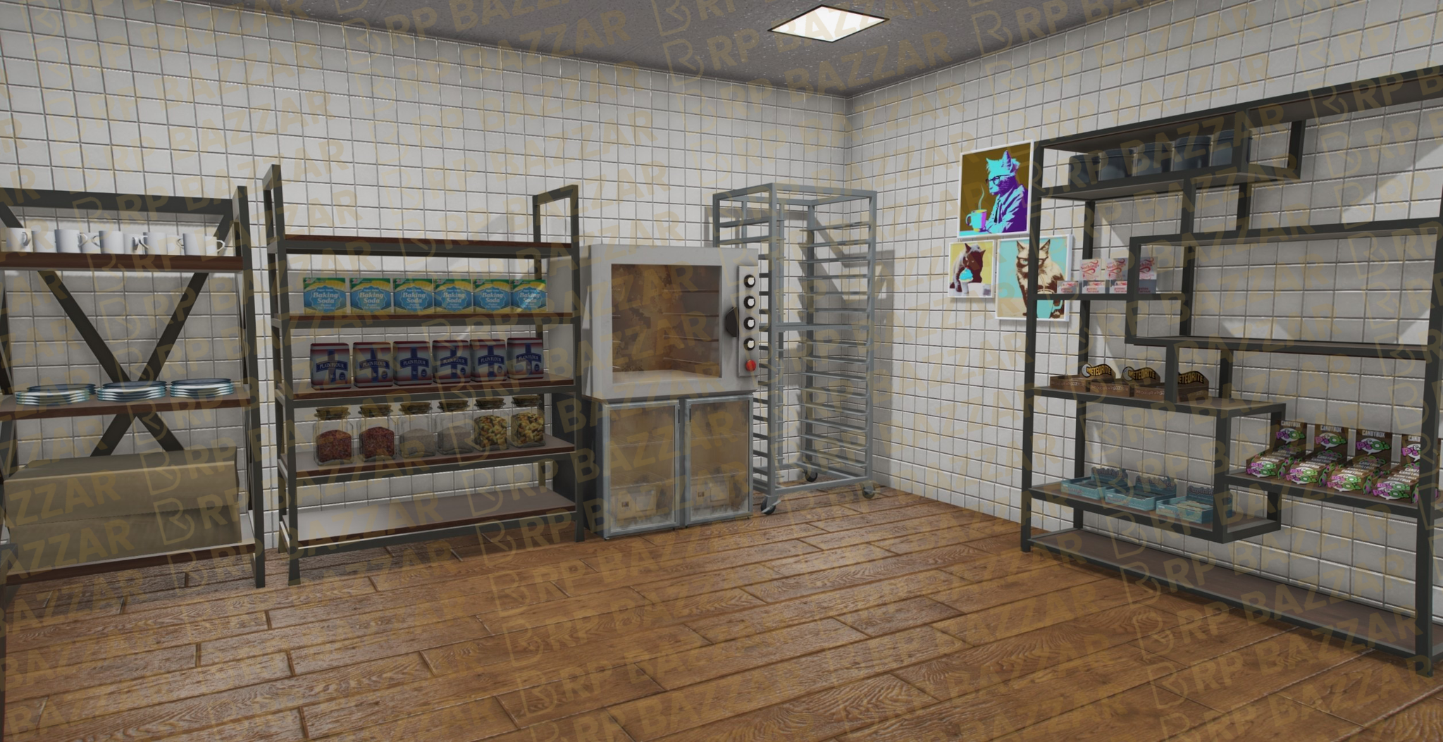 Vintage Diner FiveM MLO — GTA RP Interior — ESX QB QBOX — RPBazzar
