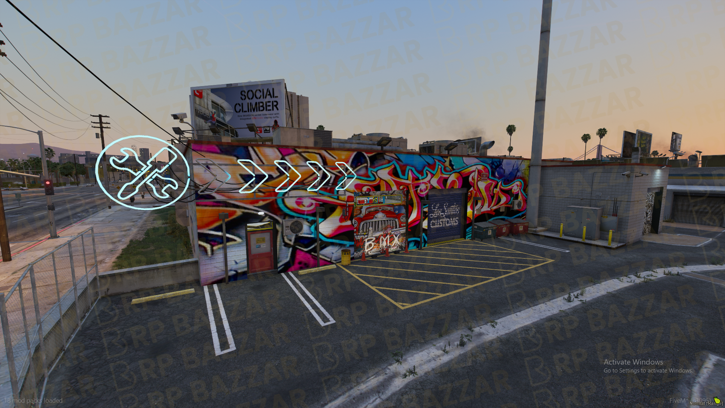 Downtown Mechanic Shop FiveM MLO — GTA RP Interior — ESX QB QBOX — RPBazzar