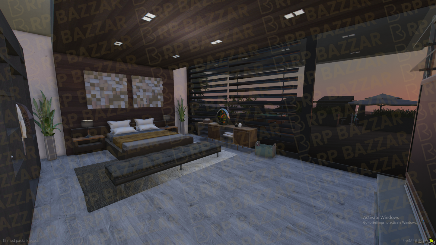 Modern Mansion FiveM MLO — GTA RP Interior — ESX QB QBOX — RPBazzar