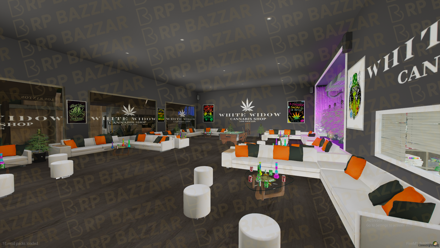 Neon Weed Store FiveM MLO — GTA RP Interior — ESX QB QBOX — RPBazzar