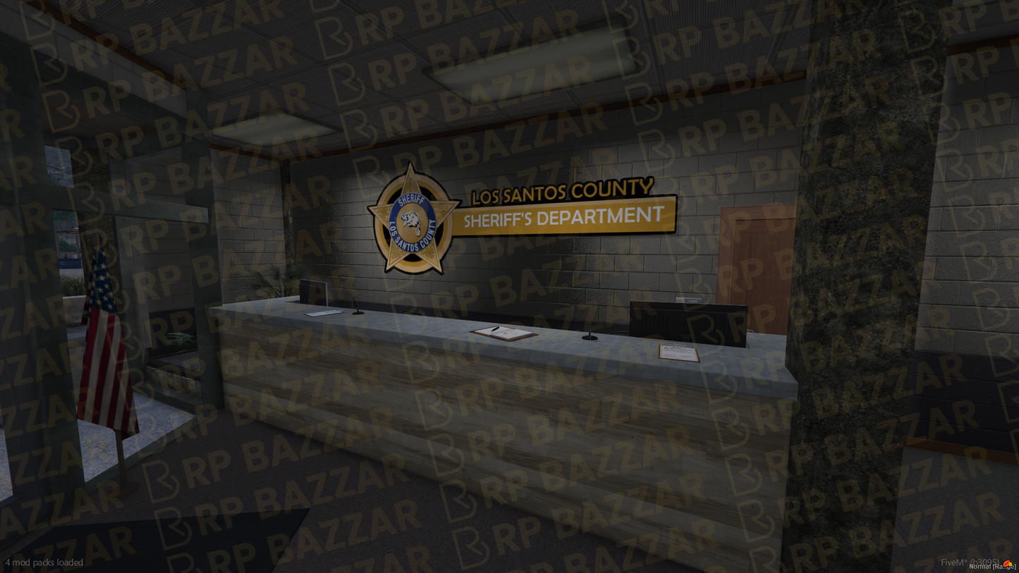Modern Police Station FiveM MLO — GTA RP Interior — ESX QB QBOX — RPBazzar