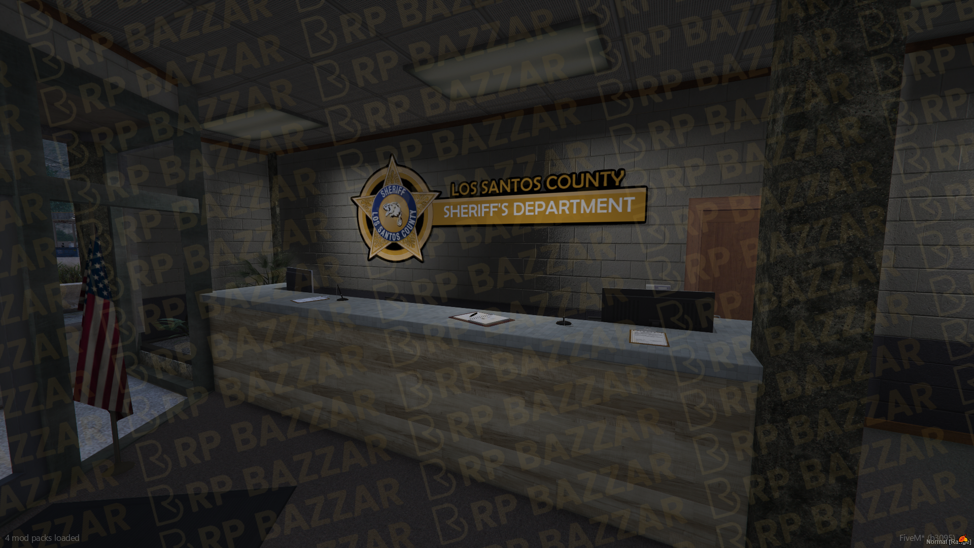 Modern Police Station FiveM MLO — GTA RP Interior — ESX QB QBOX — RPBazzar