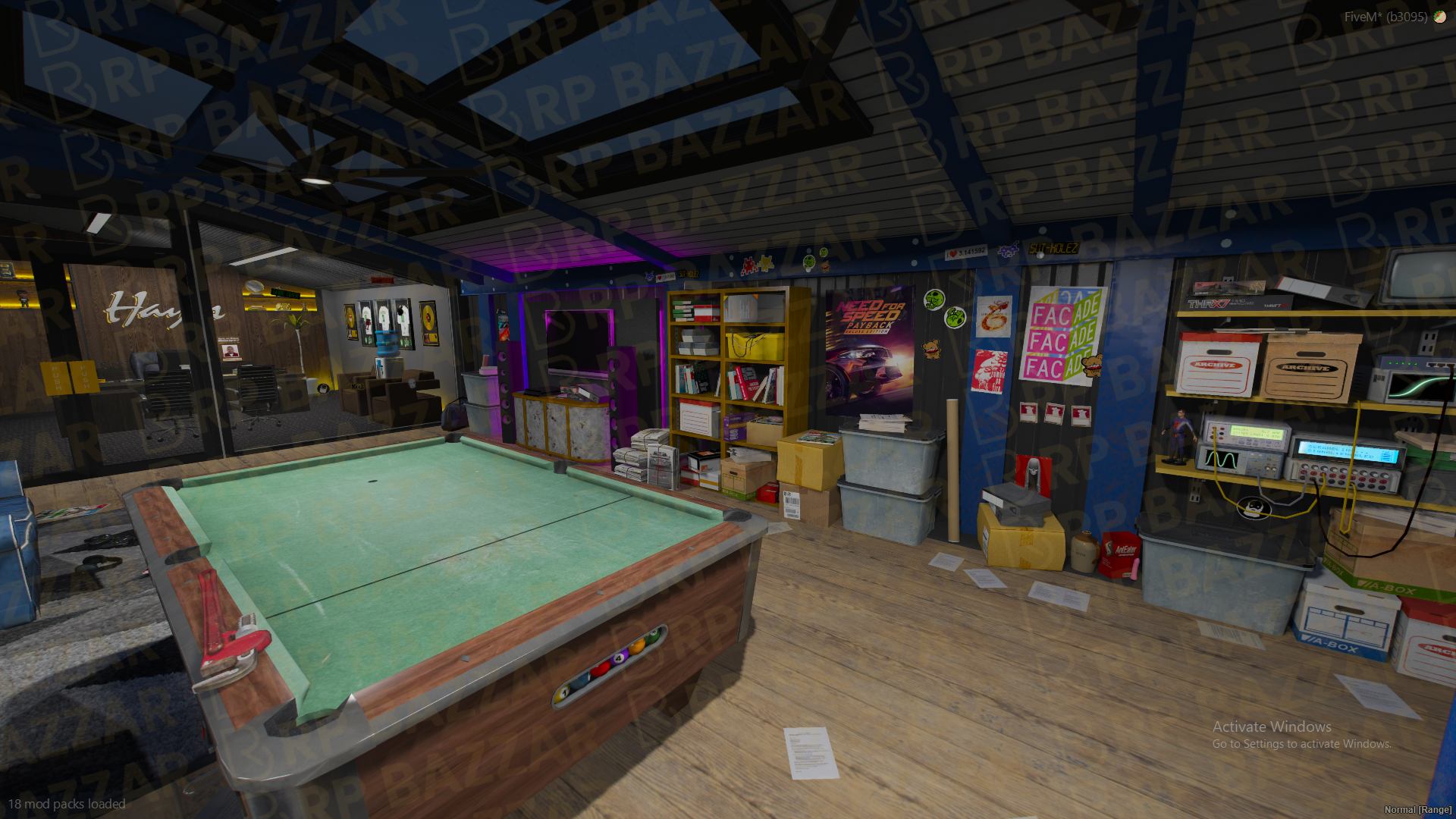 Vintage Mechanic Shop FiveM MLO — GTA RP Interior — ESX QB QBOX — RPBazzar