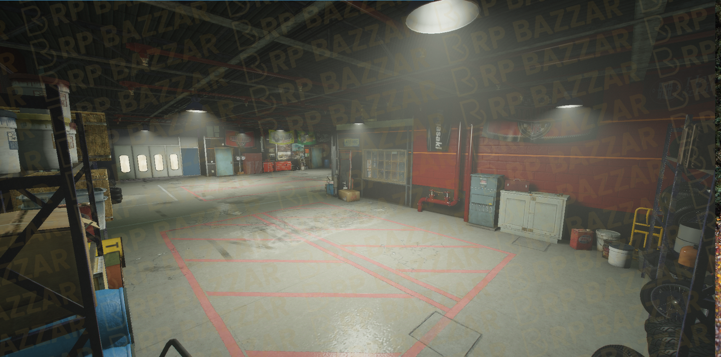 Local Mechanic Shop FiveM MLO — GTA RP Interior — ESX QB QBOX — RPBazzar
