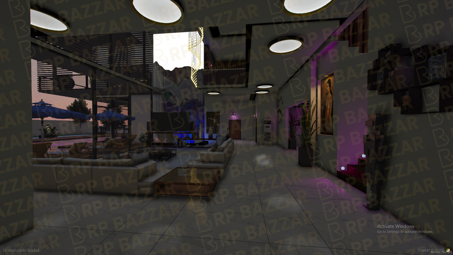Gothic Mansion FiveM MLO — GTA RP Interior — ESX QB QBOX — RPBazzar
