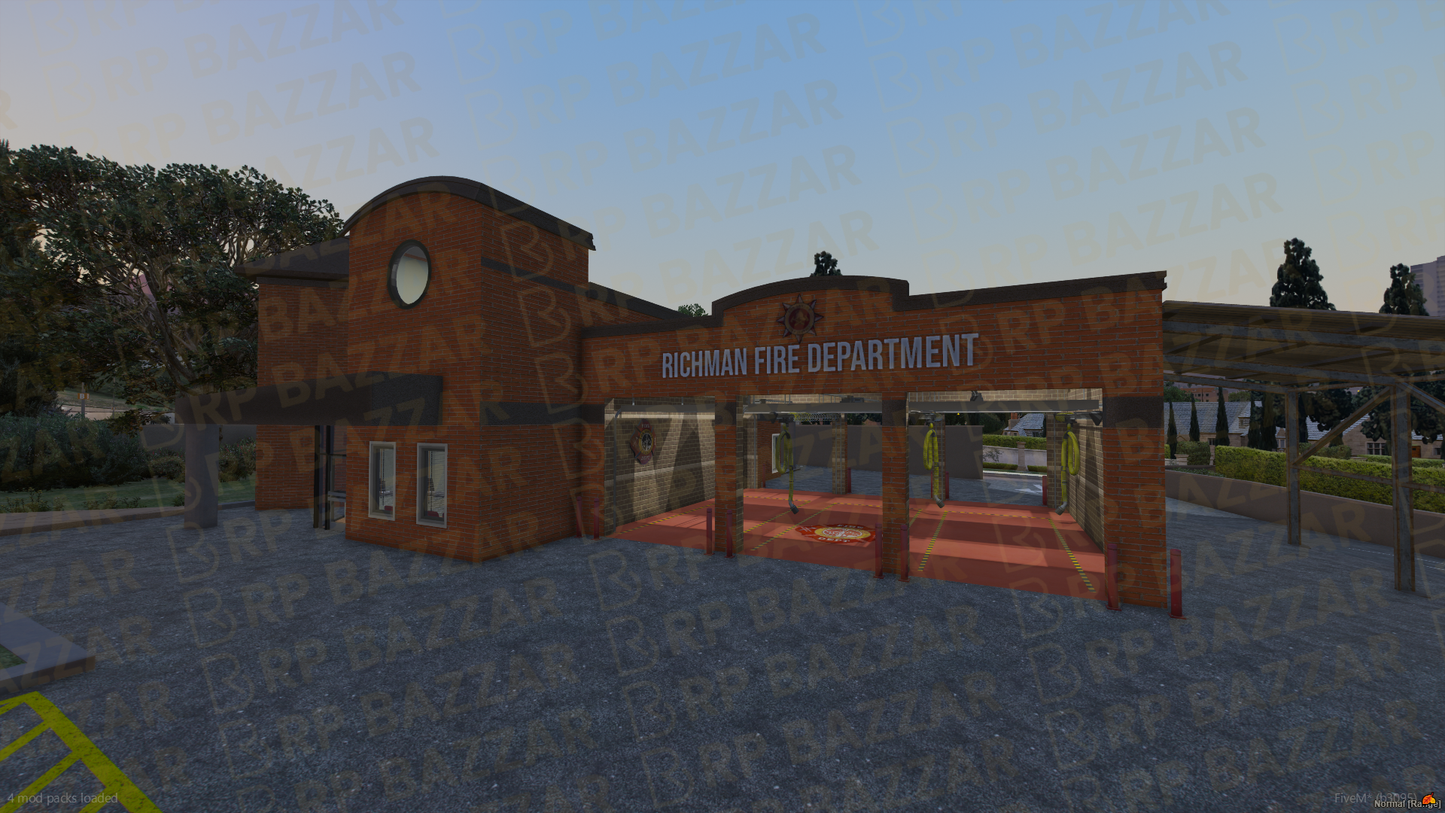 Riverside Fire Department FiveM MLO — GTA RP Interior — ESX QB QBOX — RPBazzar
