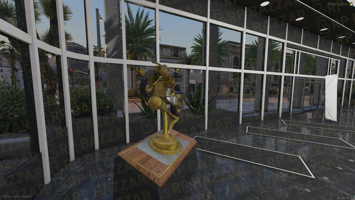 Elite Vehicle Shop FiveM MLO — GTA RP Interior — ESX QB QBOX — RPBazzar