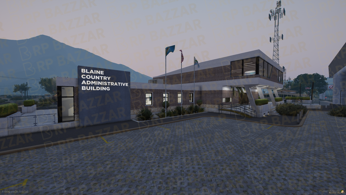 Frontline Police Station FiveM MLO — GTA RP Interior — ESX QB QBOX — RPBazzar