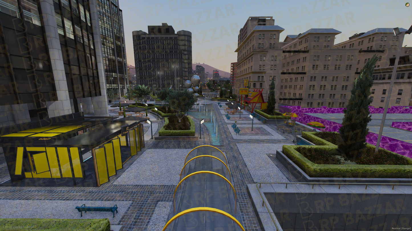 Downtown Legion Square FiveM MLO — GTA RP Interior — ESX QB QBOX — RPBazzar