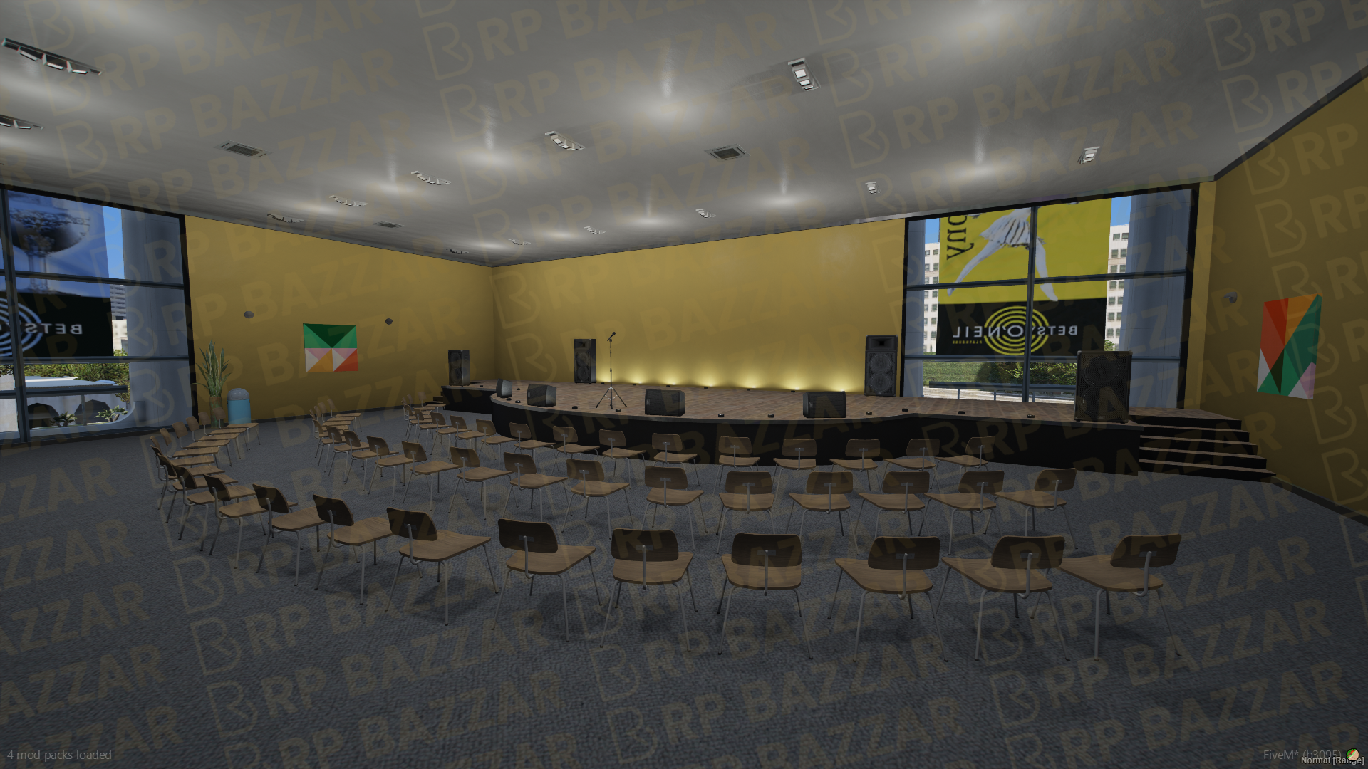 Modern Shopping Mall FiveM MLO — GTA RP Interior — ESX QB QBOX — RPBazzar