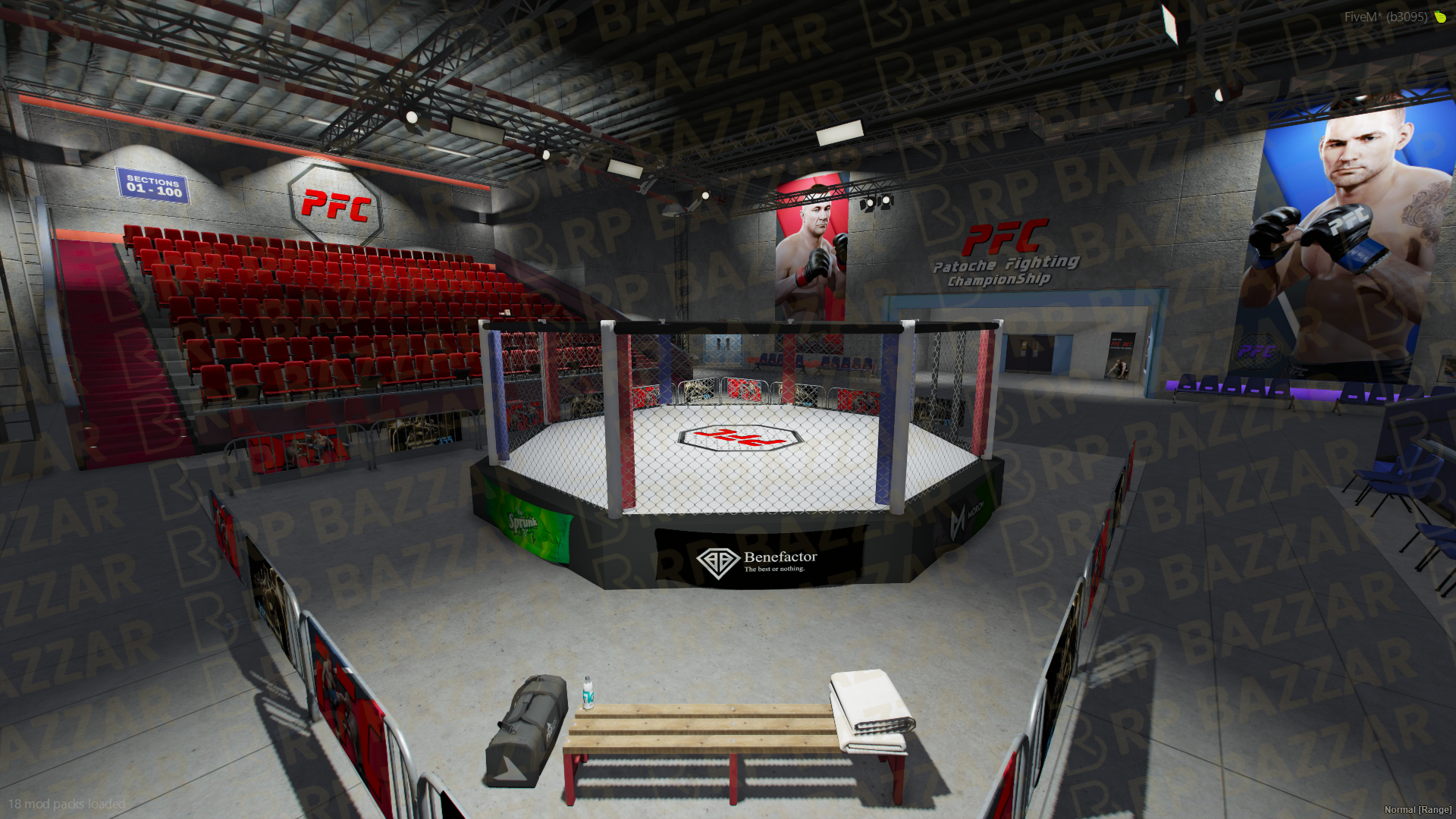 Brutal Boxing Ring FiveM MLO — GTA RP Interior — ESX QB QBOX — RPBazzar