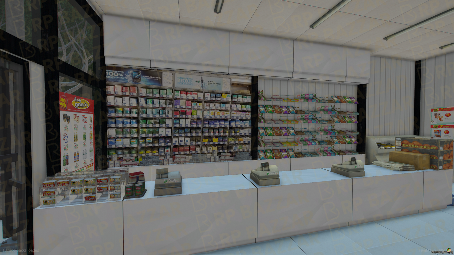 Sleek 24-7 Store FiveM MLO — GTA RP Interior — ESX QB QBOX — RPBazzar