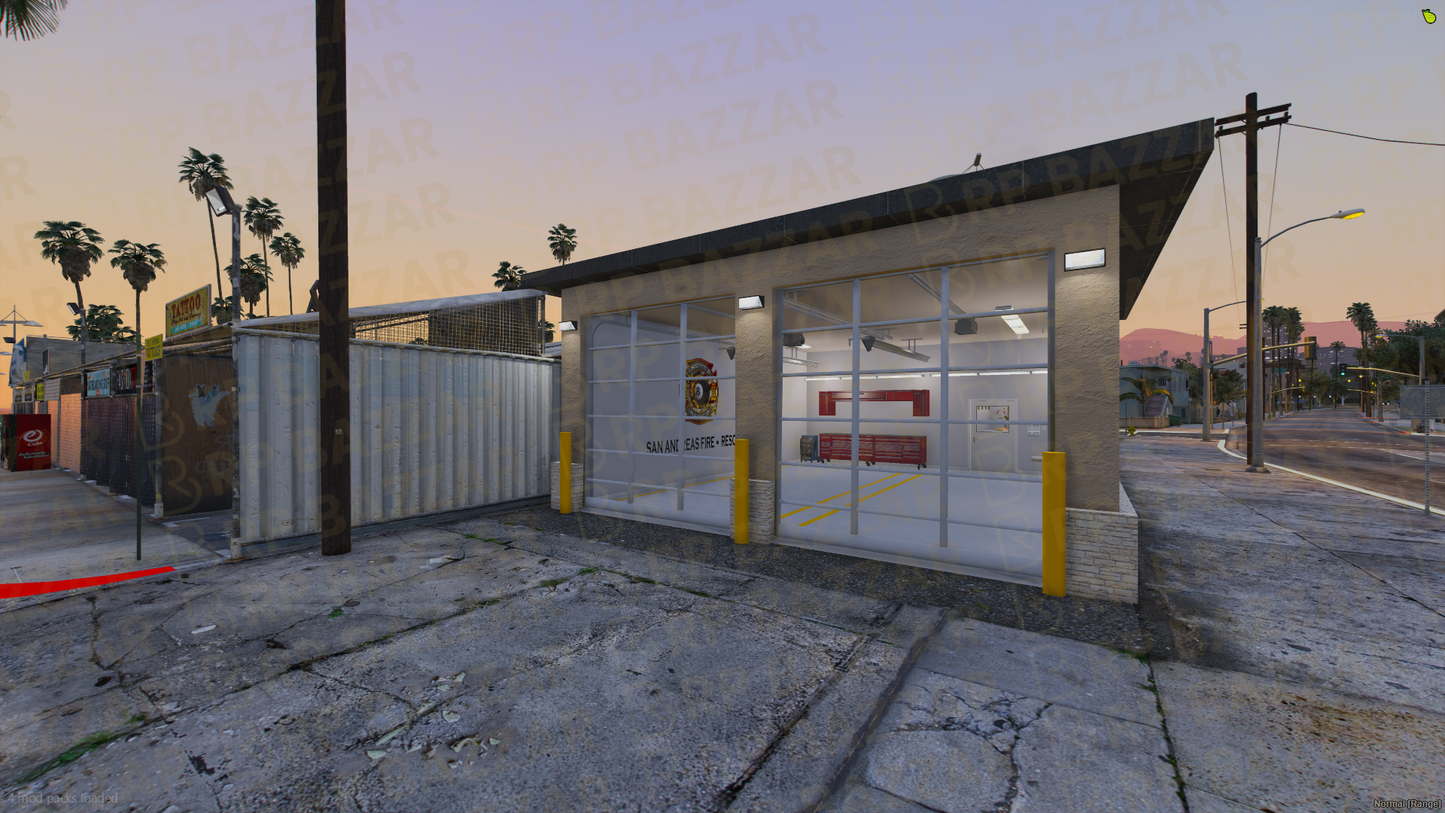 Industrial Fire Department FiveM MLO — GTA RP Interior — ESX QB QBOX — RPBazzar