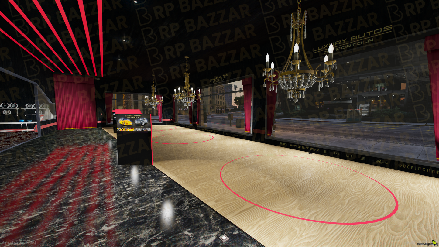 Pristine Vehicle Shop FiveM MLO — GTA RP Interior — ESX QB QBOX — RPBazzar