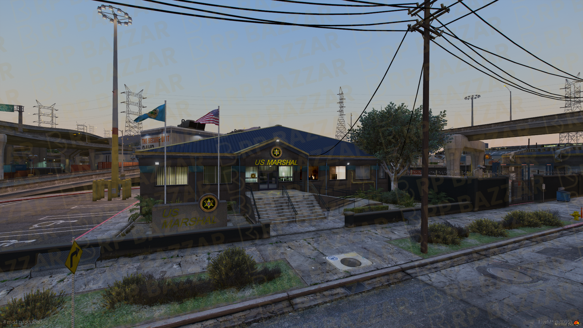Fortified Police Station FiveM MLO — GTA RP Interior — ESX QB QBOX — RPBazzar