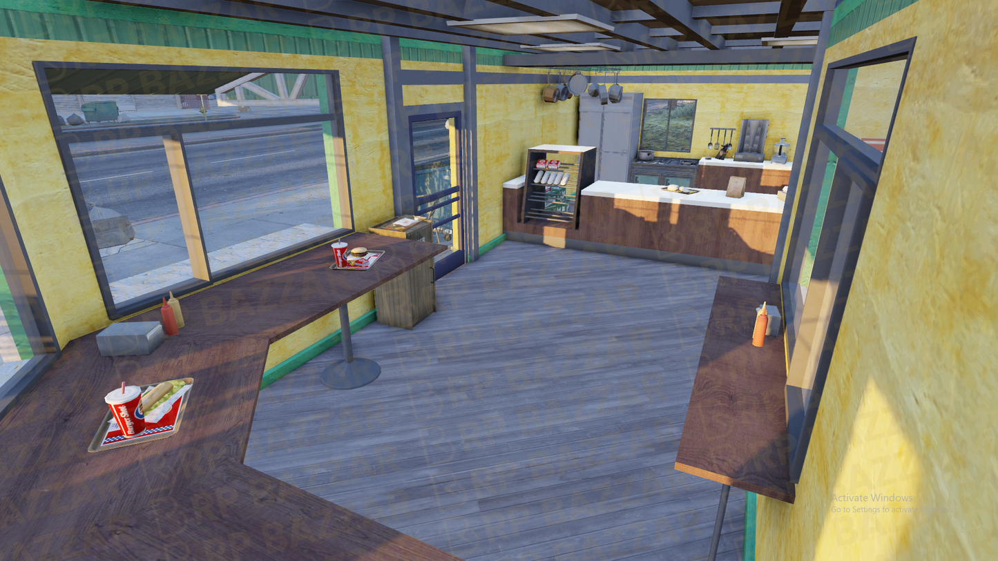 Cozy Pizzeria FiveM MLO — GTA RP Interior — ESX QB QBOX — RPBazzar