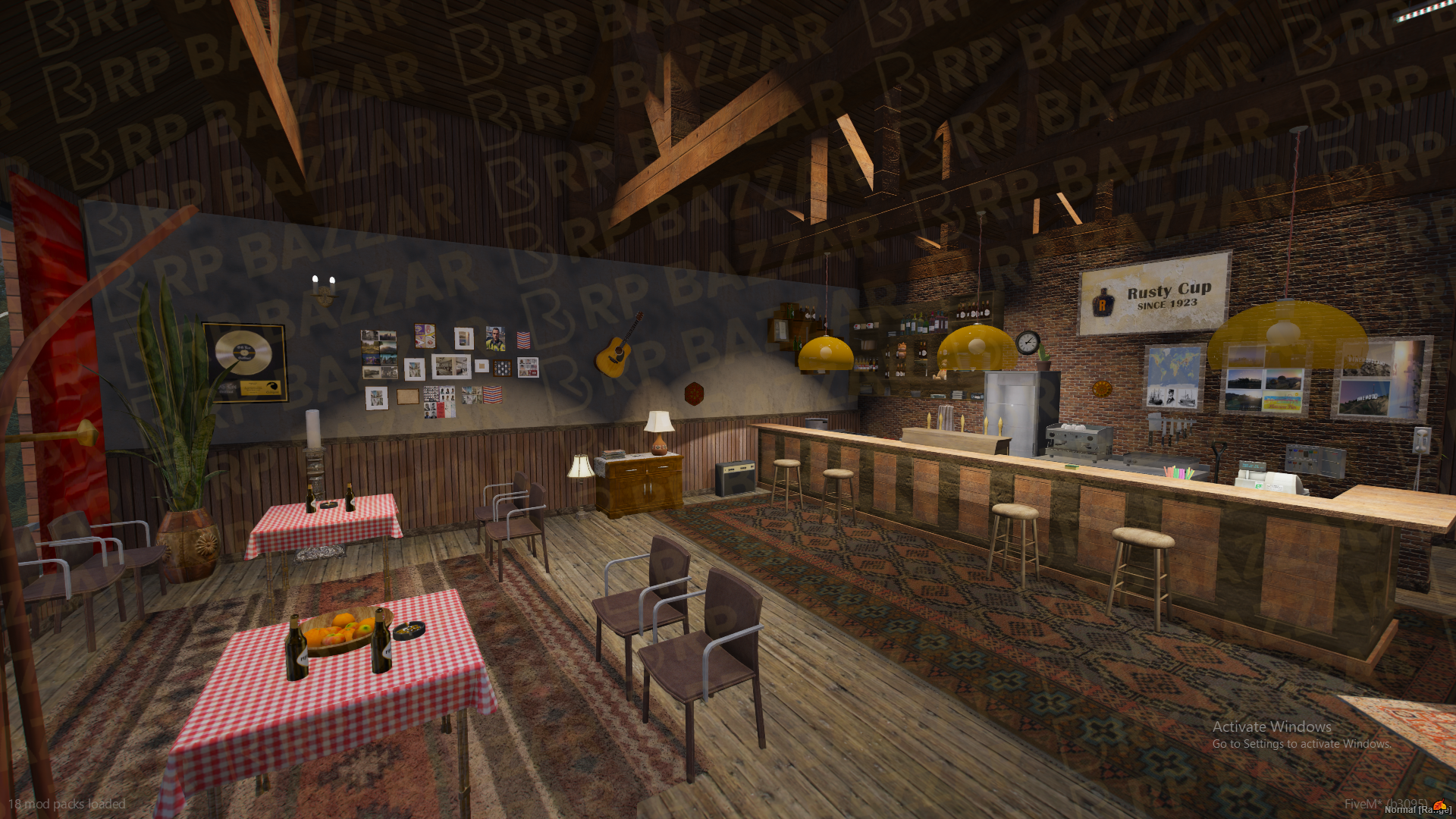 Vibrant Burger Bar FiveM MLO — GTA RP Interior — ESX QB QBOX — RPBazzar