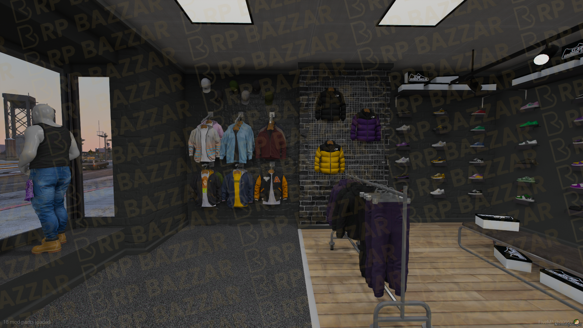 Classic Clothing Store FiveM MLO — GTA RP Interior — ESX QB QBOX — RPBazzar
