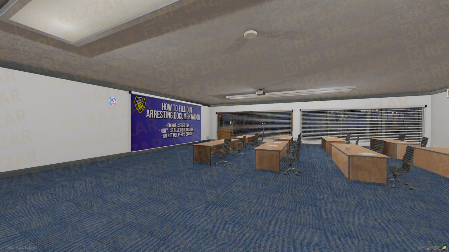 Elite Police Training FiveM MLO — GTA RP Interior — ESX QB QBOX — RPBazzar