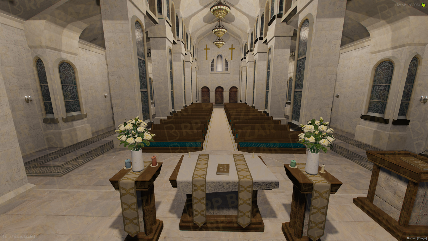 Sacred Church FiveM MLO — GTA RP Interior — ESX QB QBOX — RPBazzar