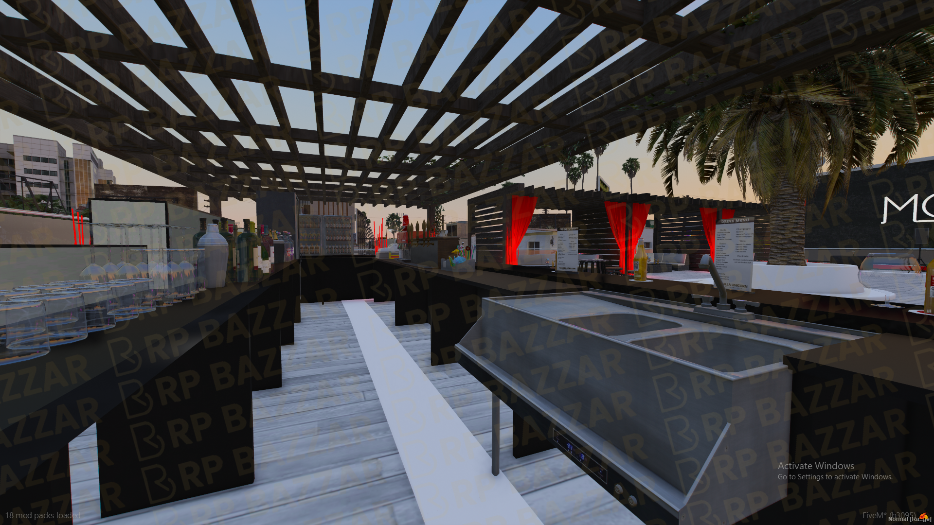 Rooftop Nightclub FiveM MLO — GTA RP Interior — ESX QB QBOX — RPBazzar