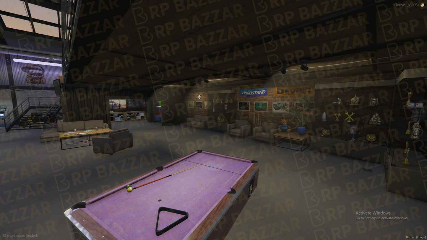 Mega Mechanic Shop FiveM MLO — GTA RP Interior — ESX QB QBOX — RPBazzar