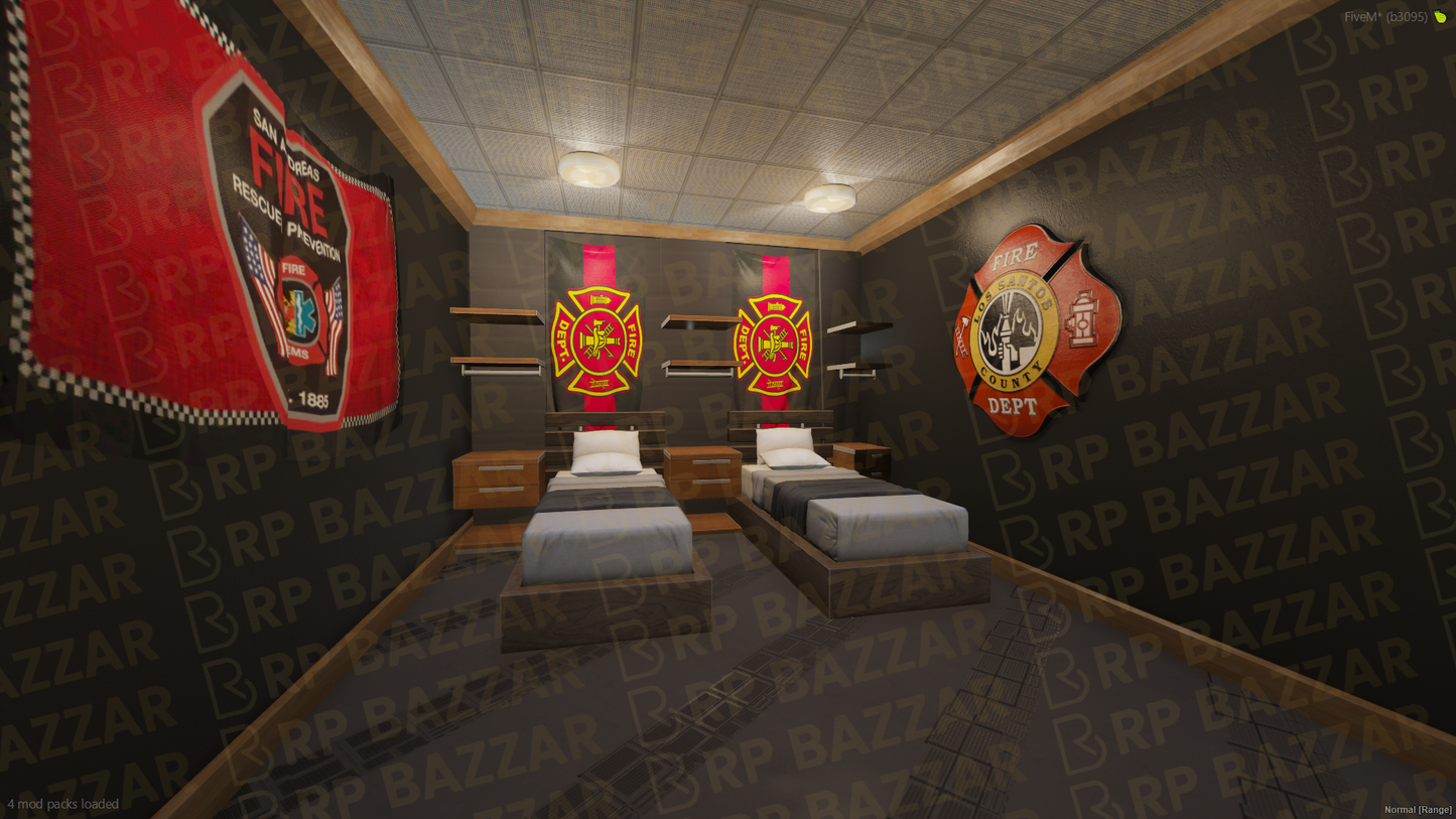 Brave Fire Department FiveM MLO — GTA RP Interior — ESX QB QBOX — RPBazzar