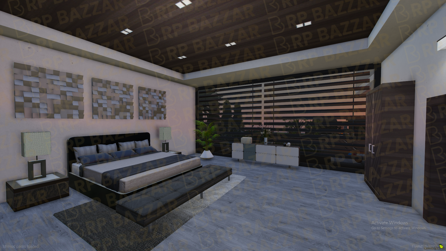 Modern Mansion FiveM MLO — GTA RP Interior — ESX QB QBOX — RPBazzar