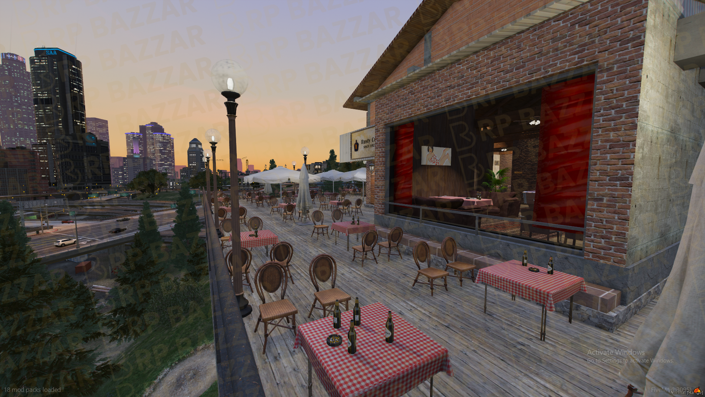 Vibrant Burger Bar FiveM MLO — GTA RP Interior — ESX QB QBOX — RPBazzar