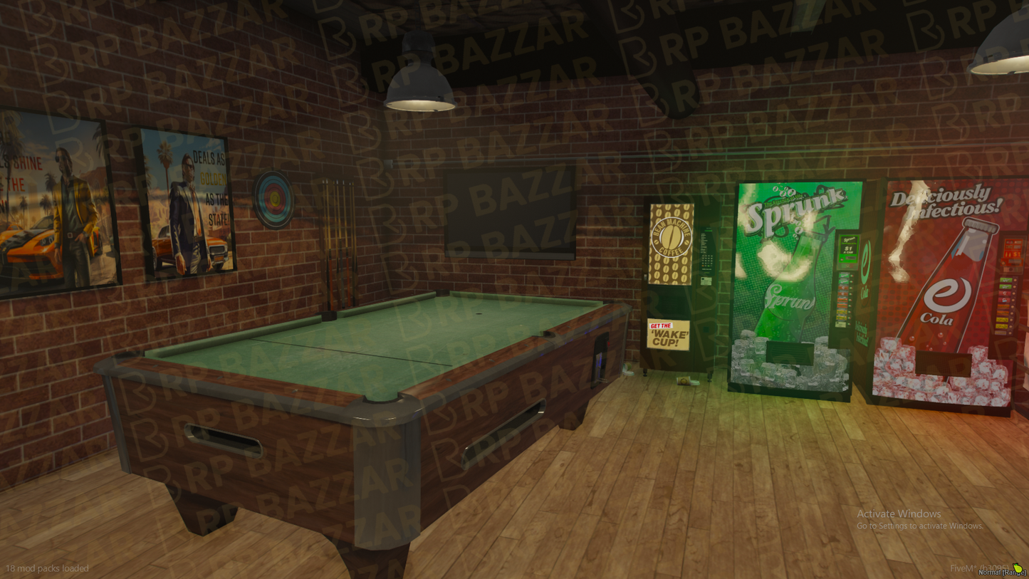 Chrome Mechanic Shop FiveM MLO — GTA RP Interior — ESX QB QBOX — RPBazzar