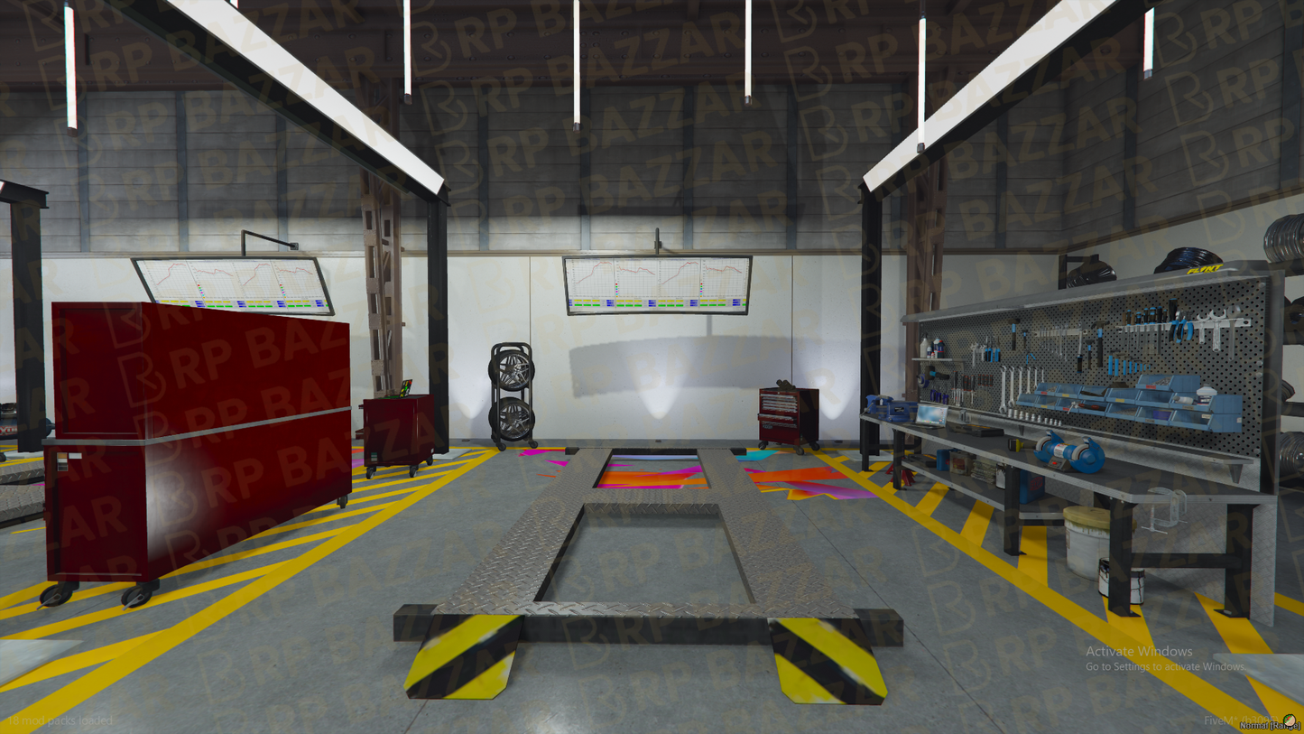 Secret Mechanic Shop FiveM MLO — GTA RP Interior — ESX QB QBOX — RPBazzar