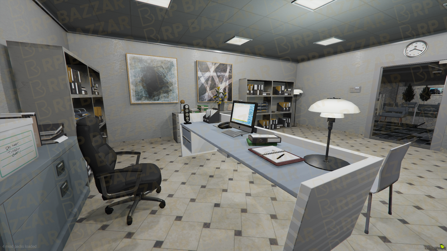Northside Police Station FiveM MLO — GTA RP Interior — ESX QB QBOX — RPBazzar
