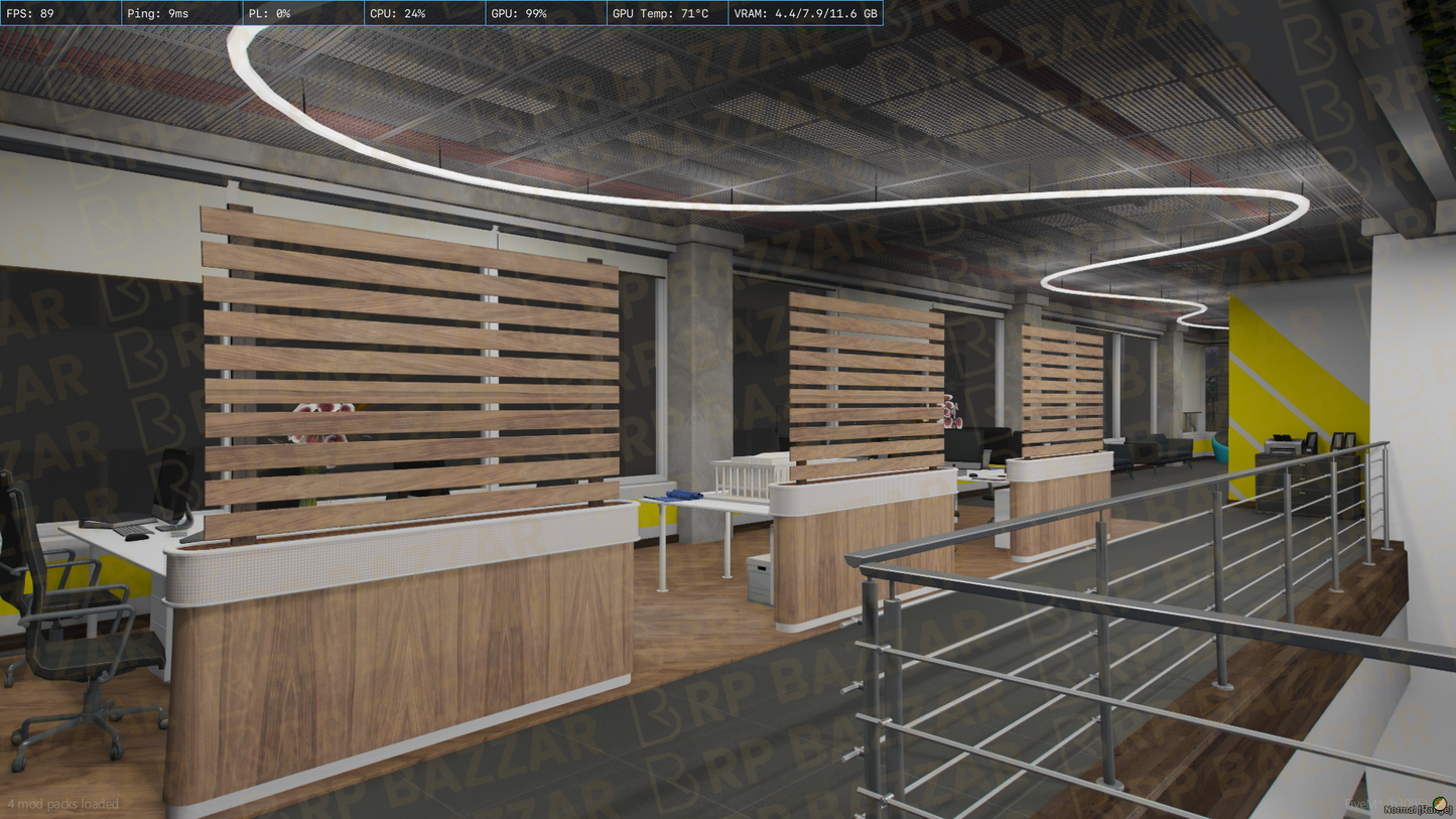 Minimal Office FiveM MLO — GTA RP Interior — ESX QB QBOX — RPBazzar