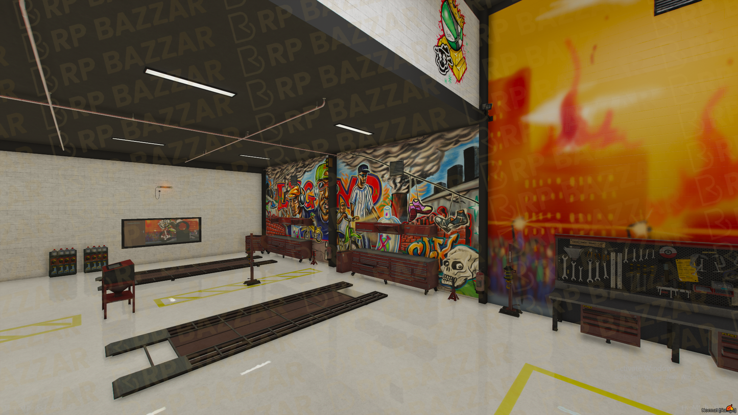 Turbo Mechanic Shop FiveM MLO — GTA RP Interior — ESX QB QBOX — RPBazzar