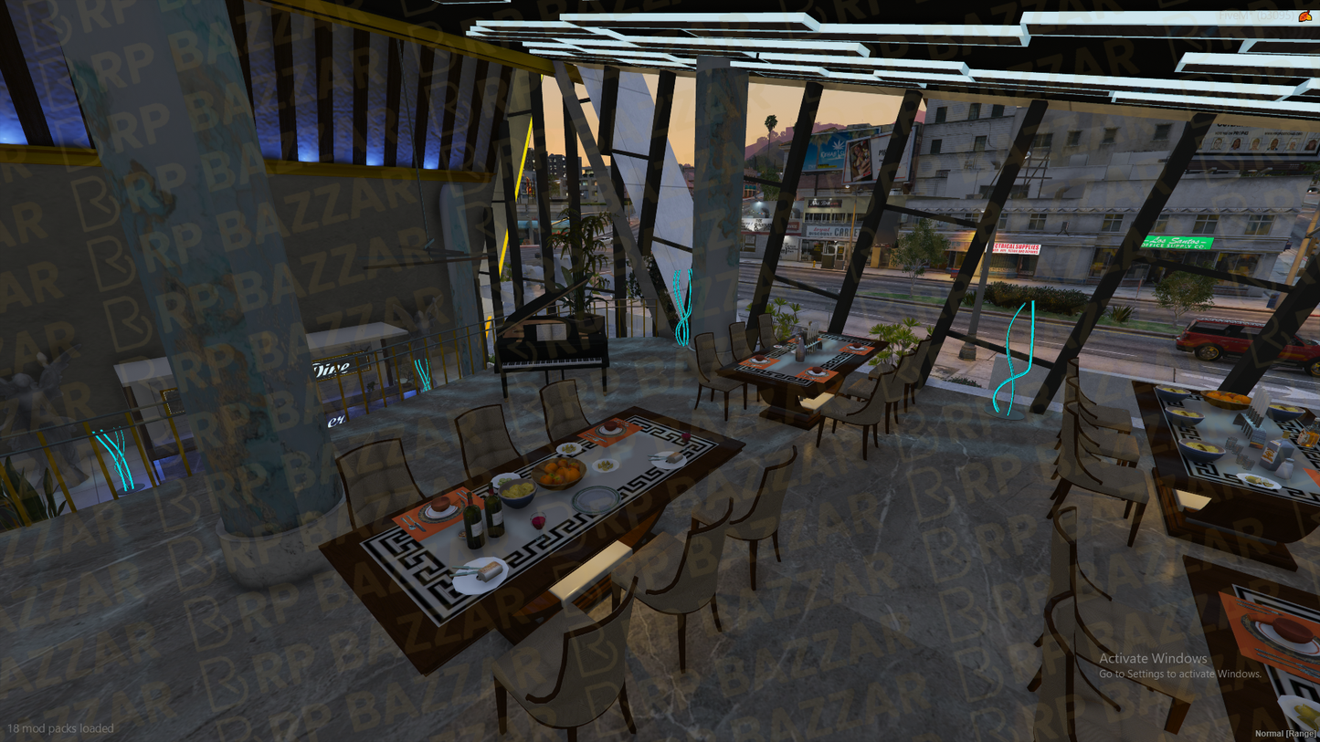 Premium Food Court FiveM MLO — GTA RP Interior — ESX QB QBOX — RPBazzar