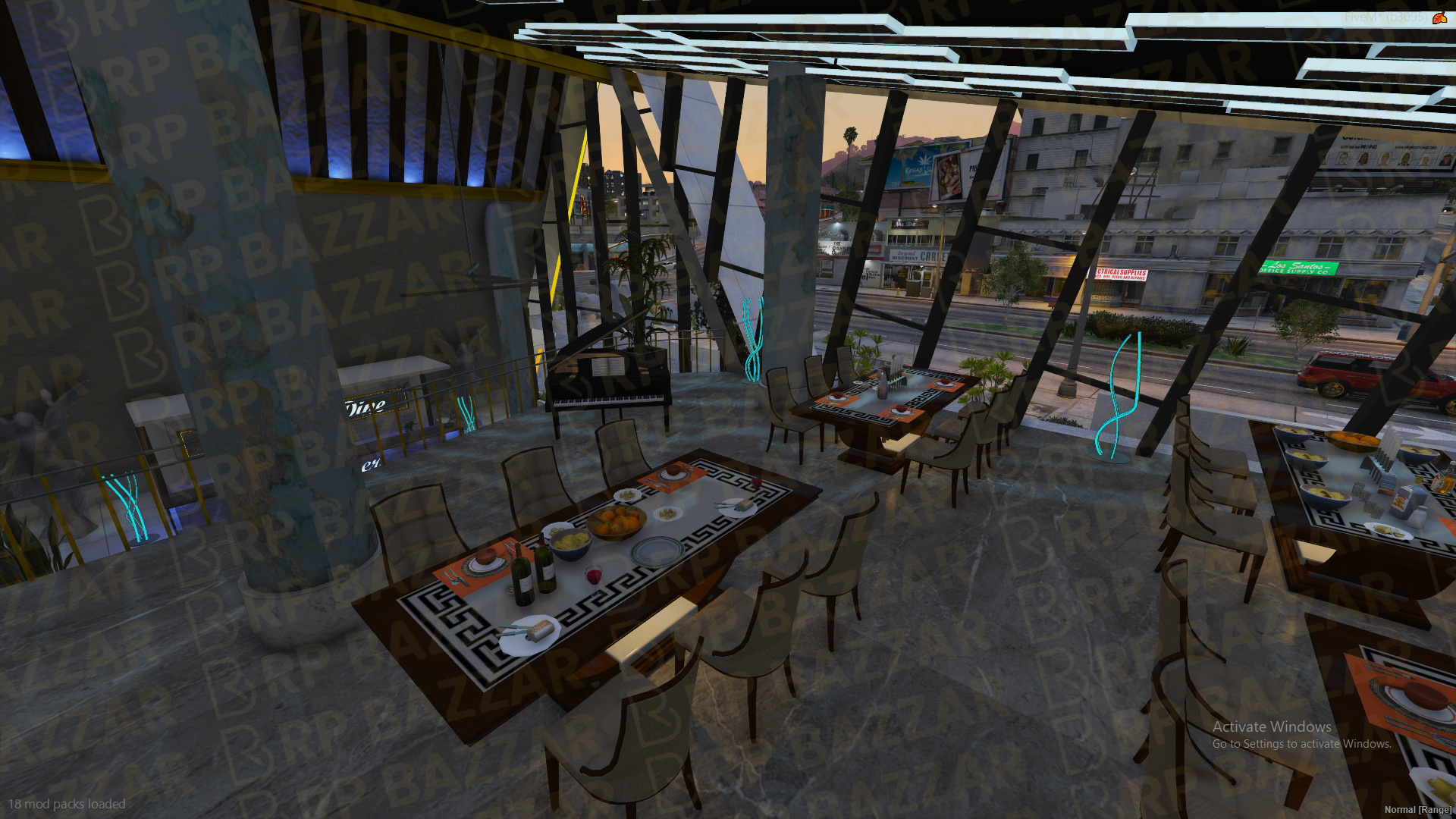 Premium Food Court FiveM MLO — GTA RP Interior — ESX QB QBOX — RPBazzar