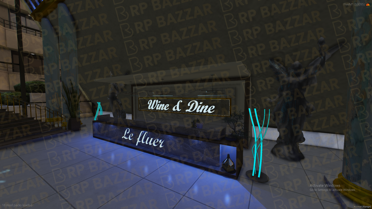 Premium Food Court FiveM MLO — GTA RP Interior — ESX QB QBOX — RPBazzar