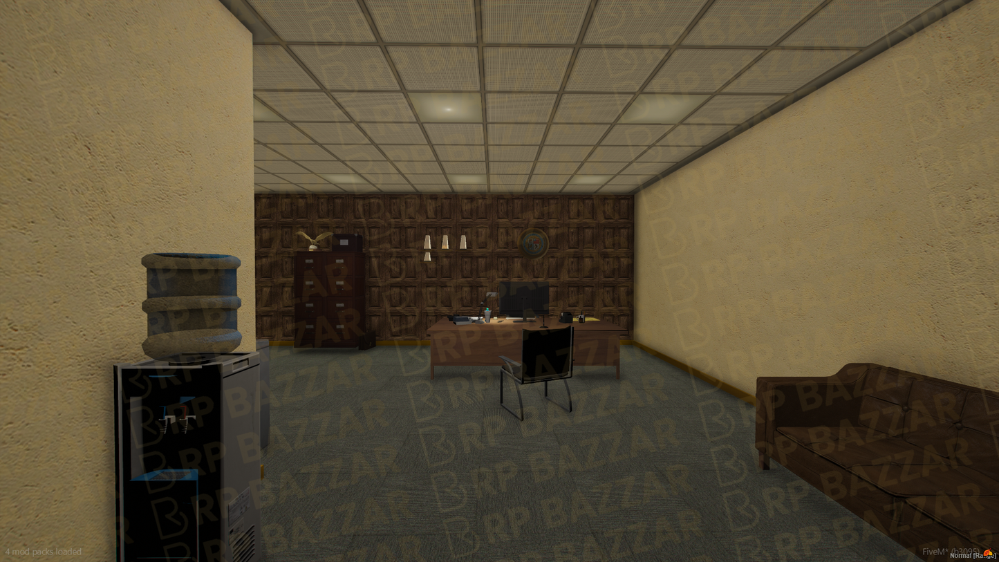 Fortified Police Station FiveM MLO — GTA RP Interior — ESX QB QBOX — RPBazzar